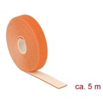 Delock Hurkolható rögzítők, 5 m x 20 mm (H x Sz) tekercs, narancssárga