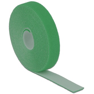 Delock 5mx20mm tépőzáras kábelkötegelő zöld