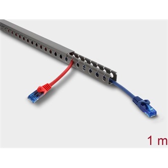 Delock Huzalozási csatorna 20 x 20 mm - hosszúsága 1 m szürke