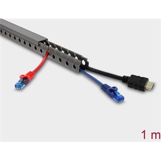 Delock Huzalozási csatorna 25 x 25 mm - hosszúsága 1 m szürke