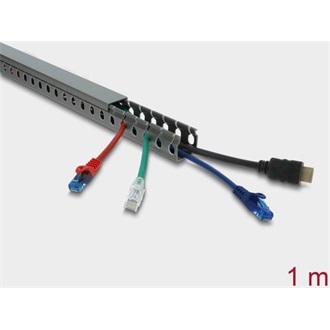 Delock Huzalozási csatorna 30 x 30 mm - hosszúsága 1 m szürke