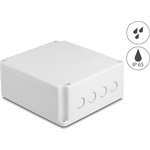 Delock Installációs ház kábel bemenetekkel 170 x 160 x 70 mm nagyságú szürke