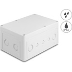 Delock Installációs ház kábel bemenetekkel 180 x 125 x 90 mm nagyságú szürke