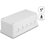 Delock Installációs ház kábel bemenetekkel 200 x 100 x 70 mm nagyságú szürke