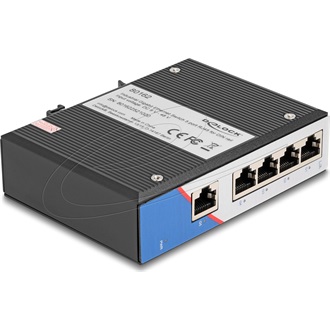 Delock Ipari Gigabit Ethernet Elosztó 5 port RJ45 DIN sínhez
