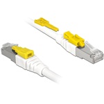Delock RJ45 CAT6A UTP M/M adatkábel 1m fehér Secure