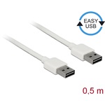 Delock Easy-USB A - Easy-USB M/M adatkábel 0.5m fehér