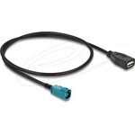 Delock Kábel HSD Z apa - A-típusú USB 2.0 anya 0,5 m