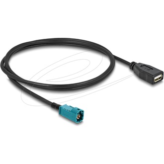 Delock Kábel HSD Z apa - A-típusú USB 2.0 anya 1 m