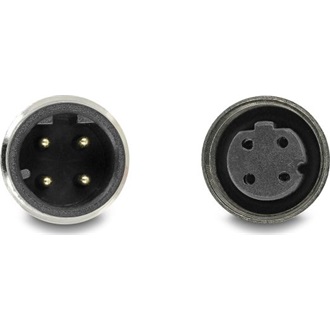 Delock Kábel M12 D kódolt 4 tűs apa - anya PVC 2 m