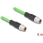 Delock Kábel M12 X kódolt 8 tűs apa - apa PUR (TPU) 5 m