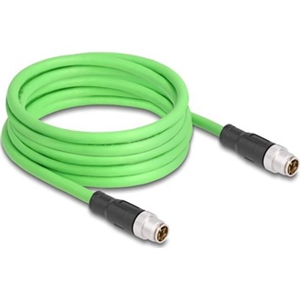 Delock Kábel M12 X kódolt 8 tűs apa - apa PUR (TPU) 5 m