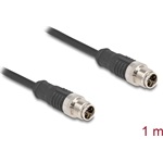 Delock Kábel M12 X kódolt 8 tűs apa - apa PVC 1 m