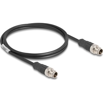 Delock Kábel M12 X kódolt 8 tűs apa - apa PVC 1 m