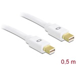 Delock Mini DisplayPort 1.2 - Mini DisplayPort 1.2 M/M video kábel 0.5m fehér