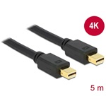 Delock Mini DisplayPort 1.2 -> Mini DisplayPort 1.2 M/M video kábel 5m fekete