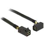 Delock SAS mini SFF-8643 M/M adatkábel 0.5m egyenes/90°