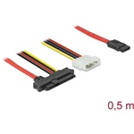 Delock SATA SATA Power -> SAS SFF-8482 F/F adatkábel 0.5m