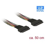 Delock U.2 SFF-8639 F/F adatkábel 0.5m