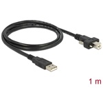 Delock USB-A 2.0 -> USB-B 2.0 M/M adatkábel 1m fekete