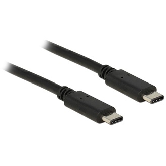 Delock USB-C - USB-C M/M adatkábel 0.5m fekete