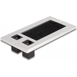 Delock Kábel bemenet kefével és 2 db. RJ45 Keystone modul Cat.6 alumínium