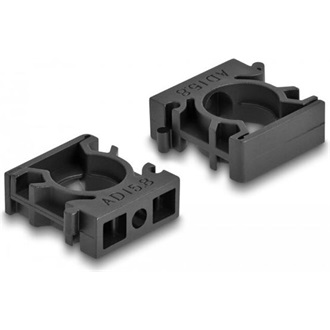 Delock Kábel borító tartó záróklippel 15,8 mm 8 db. fekete