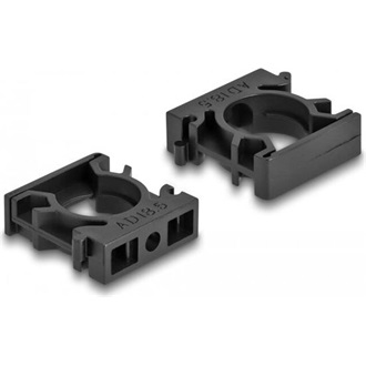 Delock Kábel borító tartó záróklippel 18,5 mm 8 db. fekete