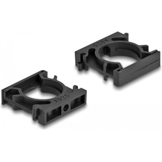 Delock Kábel borító tartó záróklippel 25 mm 4 db. fekete