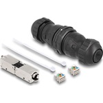 Delock Kábel csatlakoztató LSA - LSA Cat.6A IP68 por és vízhatlan fekete