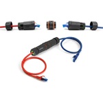 Delock Kábel csatlakoztató RJ45 anya - RJ45 anya Cat.6A M20 cérnával és két vékony IP68 kábel borítással, por és vízhatl