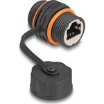 Delock Kábel csatlakoztató RJ45 anya - RJ45 anya Cat.6A M20 cérnával és védő kupakkal IP68 por és vízhatlan