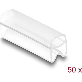 Delock Kábel jelölő 1,5 mm - 2,5 mm átmérőjű kábelhez 50 db. Áttetsző