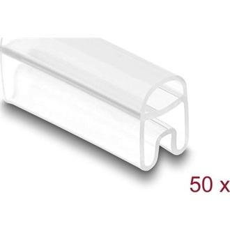Delock Kábel jelölő 2 mm - 4 mm átmérőjű kábelhez 50 db. Áttetsző