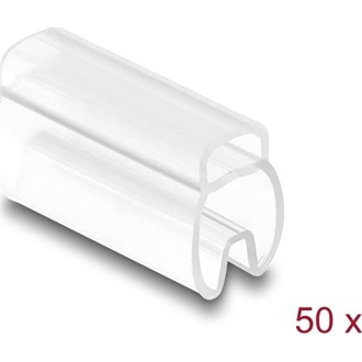 Delock Kábel jelölő 4 mm - 7 mm átmérőjű kábelhez 50 db. Áttetsző
