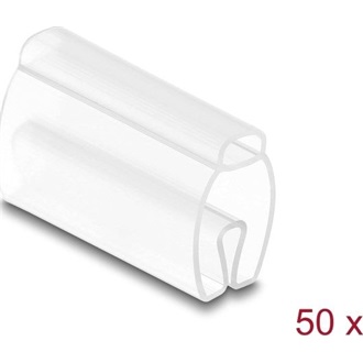 Delock Kábel jelölő 6 mm - 10 mm átmérőjű kábelhez 50 db. Áttetsző