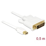 Delock Mini- DisplayPort -> DVI-D M/M video jelkábel 0.5m fehér