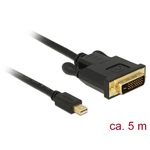 Delock Mini- DisplayPort -> DVI-D M/M video jelkábel 5m fekete