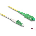 Delock Kábel, optikai szálas LC-APC > SC-APC Simplex egyszeres OS2, 2 m
