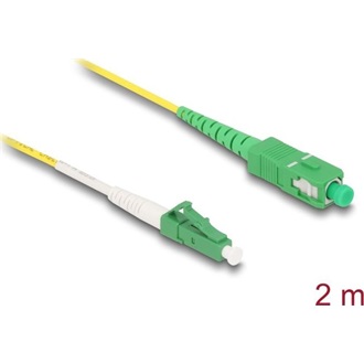 Delock Kábel, optikai szálas LC-APC > SC-APC Simplex egyszeres OS2, 2 m