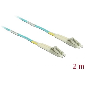 Delock LC Duplex -> LC Duplex M/M adatkábel 2m kék Multi-mode OM3