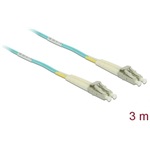Delock LC Duplex -> LC Duplex M/M adatkábel 3m kék Multi-mode OM3