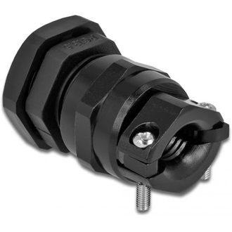 Delock Kábel tömszelence PG13,5 feszültség mentesítős és hajlítás védelemmel ellátott fekete