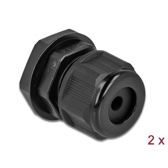 Delock Kábel tömszelence PG13,5 kerek kábelekhez 2 db. Fekete
