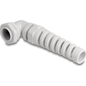 Delock Kábel tömszelence PG16 90  hajlított feszültség mentesítős szürke