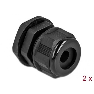 Delock Kábel tömszelence PG16 kerek kábelekhez 2 db. Fekete