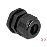 Delock Kábel tömszelence PG16 két kábelbemenettel 2 db. Fekete