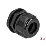 Delock Kábel tömszelence PG21 két kábelbemenettel 2 db. Fekete