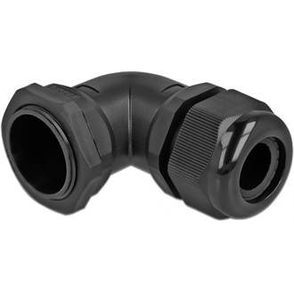 Delock Kábel tömszelence PG29 90° hajlított fekete