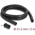 Delock Kábel védő borítás 2 m x 21,2 mm PG16 vezeték csatlakozós készlet fekete